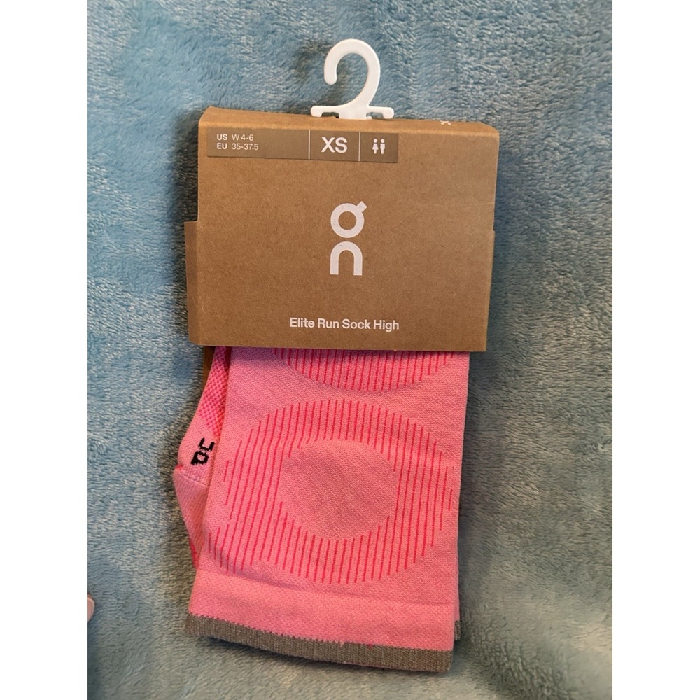 On Cloud Elite Run Sock High Women's 4-6 Raspberry/Pink-XS (SC2)